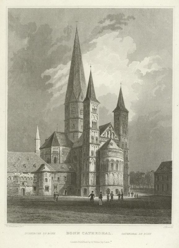 Bonn katedral af William Tombleson