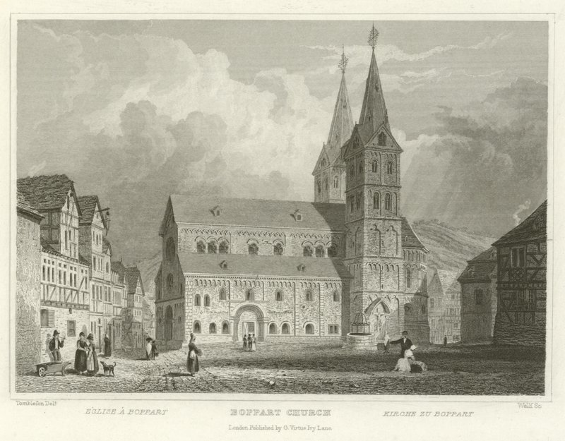 Boppart kirke af William Tombleson
