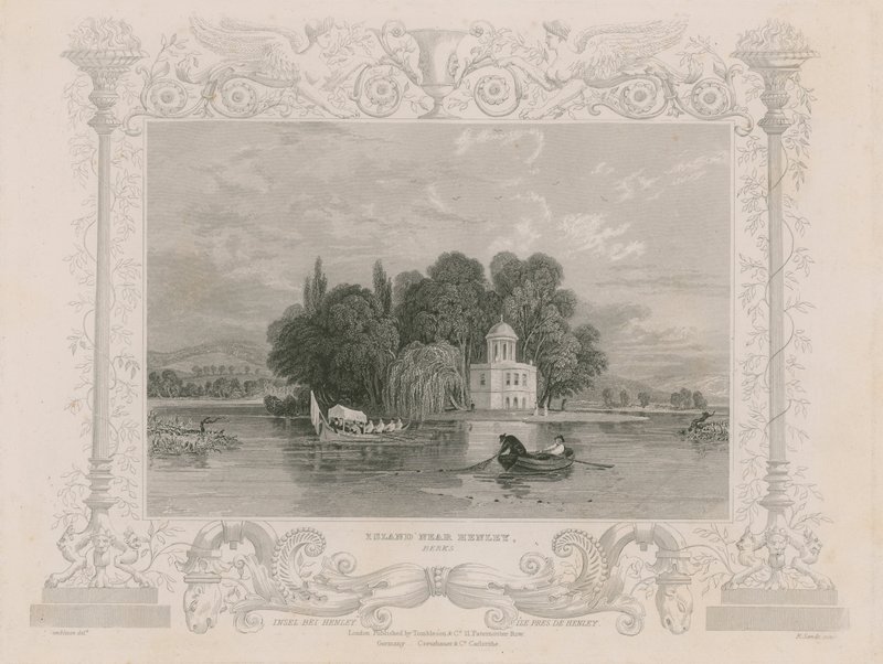 Se i nærheden af Henley af William Tombleson