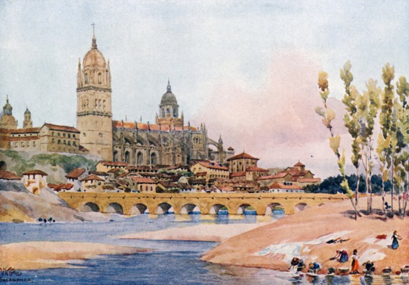 Salamanca (farve litho) af William Wiehe Collins