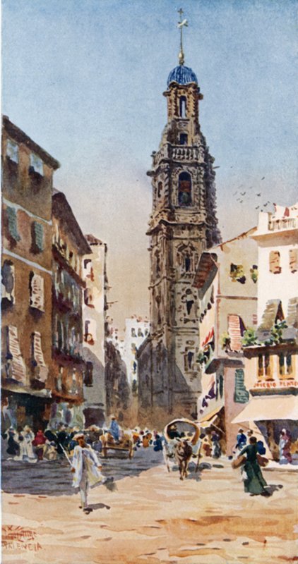 Valencia, San Pablo (Color Litho) af William Wiehe Collins
