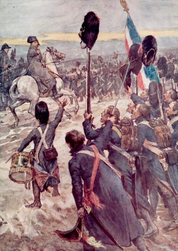 Napoleon i Austerlitz af William after Rainey