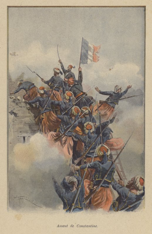 Det franske angreb på Constantine under erobringen af Algeriet, 1837 af after Paris