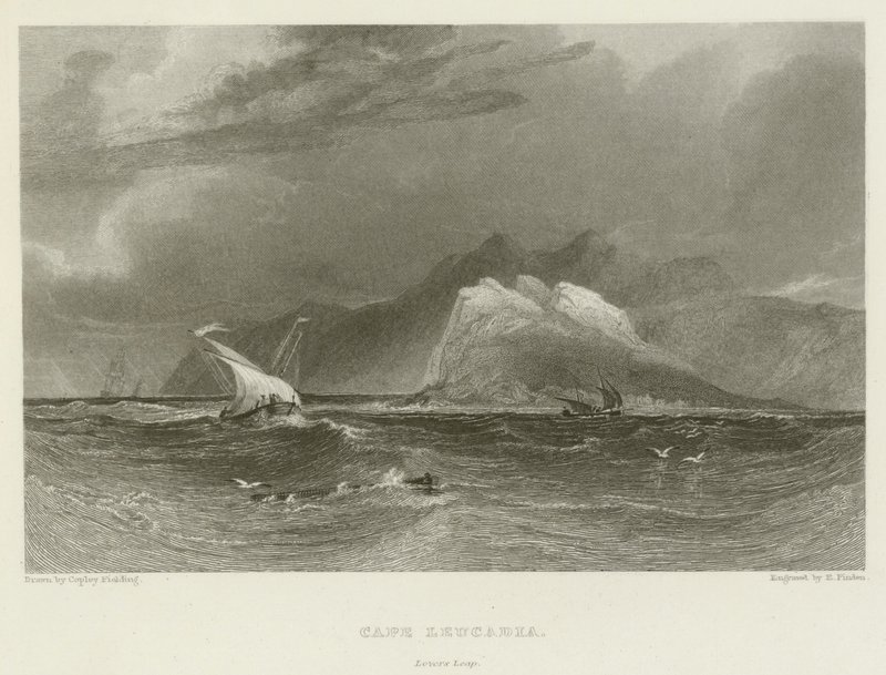 Cape Leucadia, Lovers Leap af after A.V. Copley Fielding