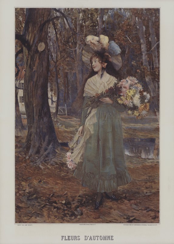 Fleurs dAutomne (efterårsblomster) af after Aime Nicolas Morot