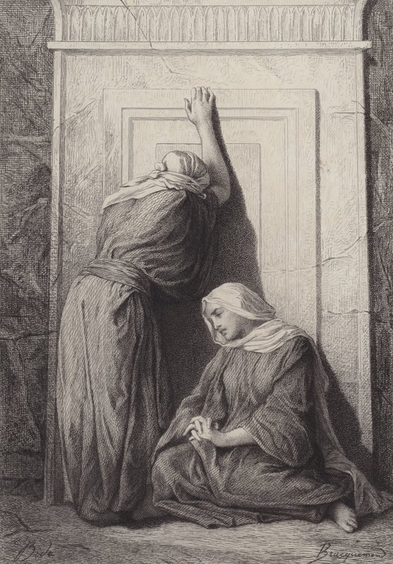 Maria Magdalene og den anden Maria af after Albert Robida