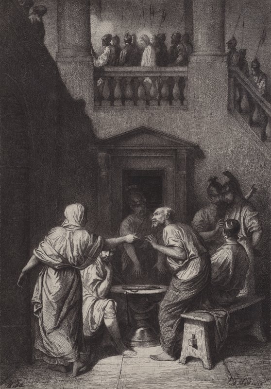 Peters benægtelse af after Albert Robida