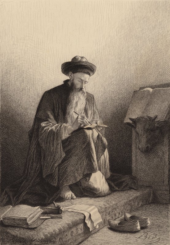 Sankt Lukas af after Albert Robida