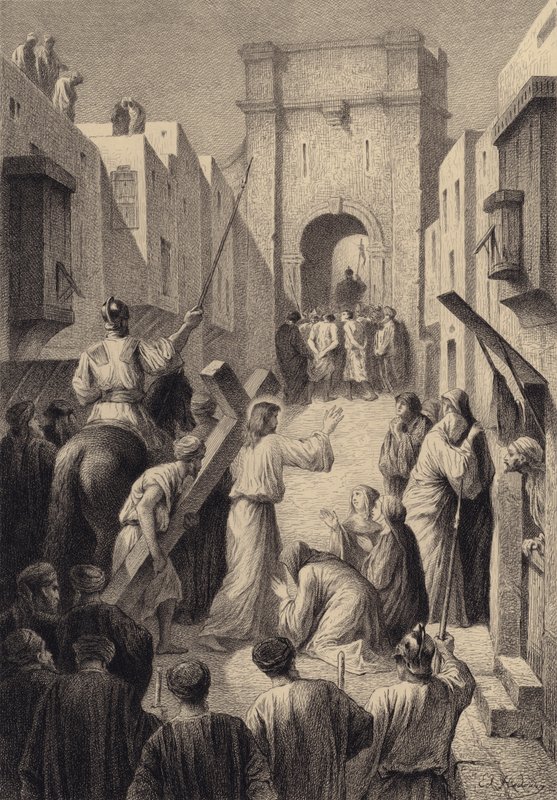 Jerusalems døtre af after Albert Robida