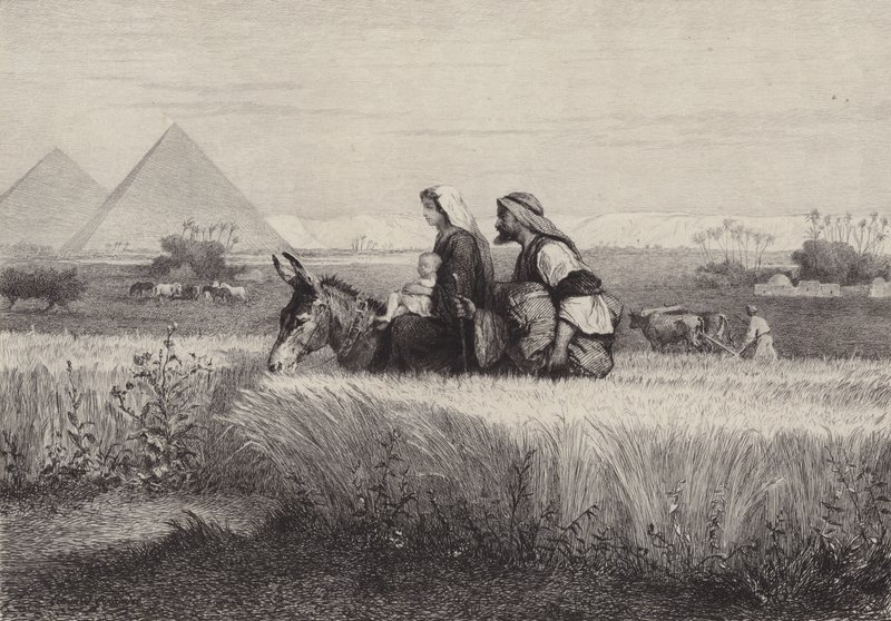 Flugten til Egypten af after Albert Robida