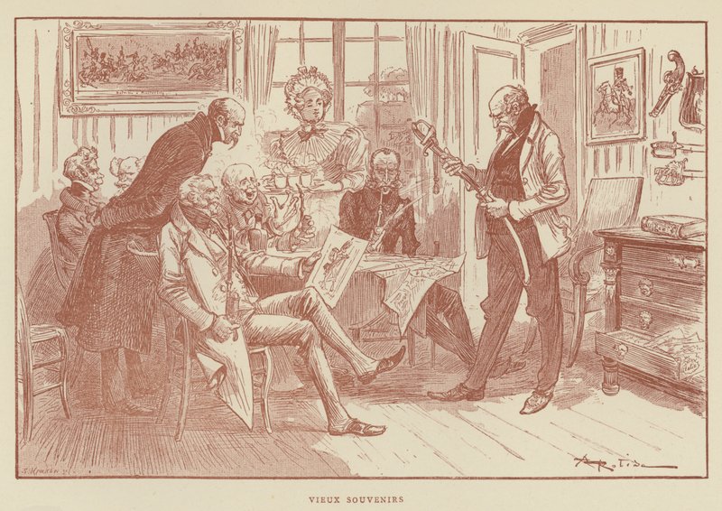 Gamle minder af after Albert Robida