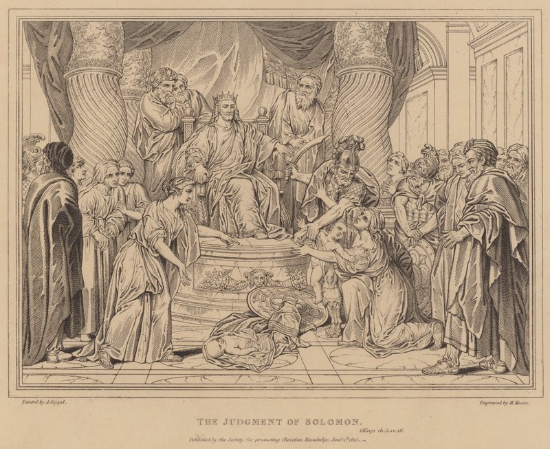 Salomons dom, 1 Kong. af after Antoine Coypel