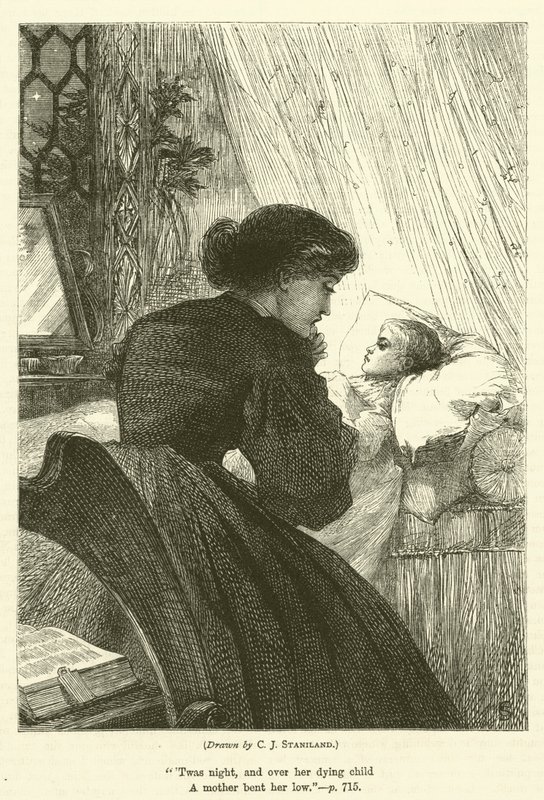Det døende barn af after Charles J. Staniland