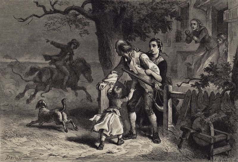Kaldet til våben af after Felix Octavius Carr Darley