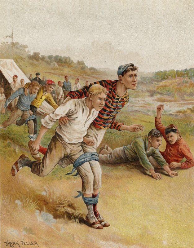 Et trebenet race (chromolitho) af after Frank Feller