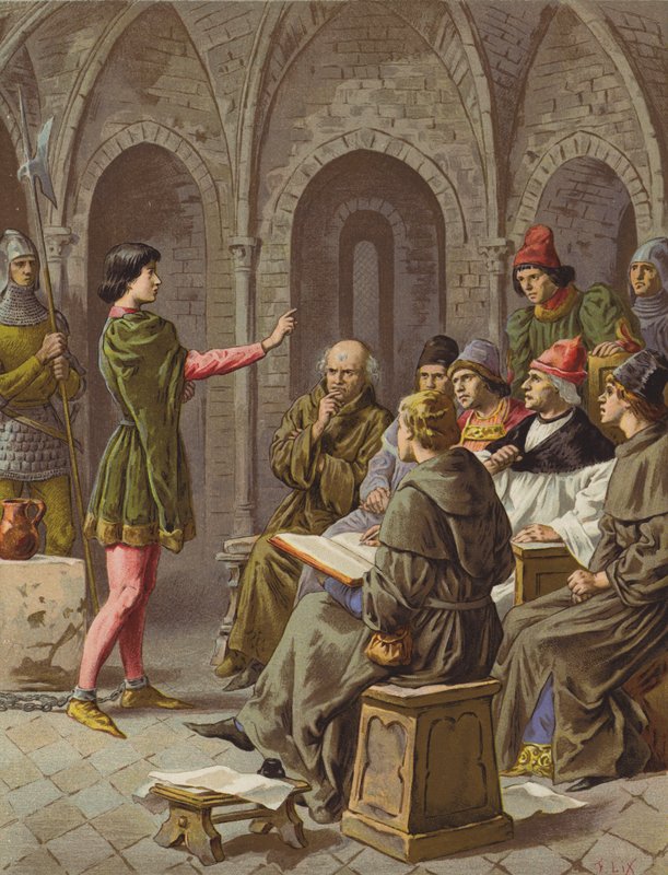 Le Proces (chromolitho) af after Frederic Theodore Lix
