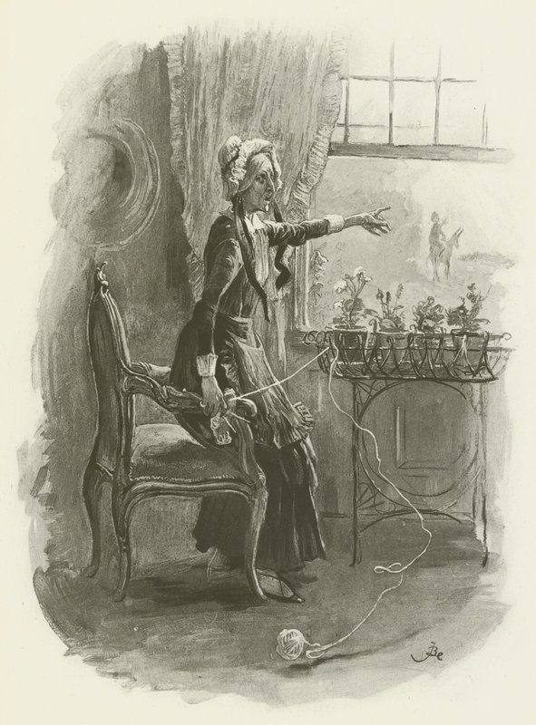 Frøken Betsey Trotwood af after Frederick Barnard