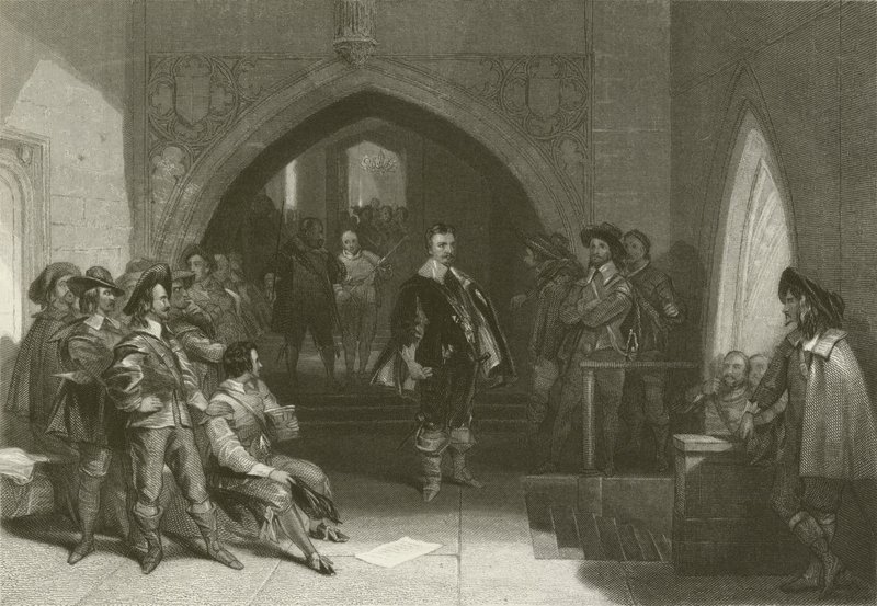 Anholdelse af Strafford af after George Cattermole