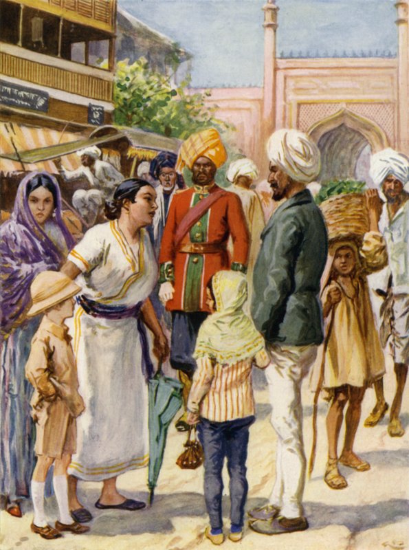 I en indisk basar af after Gordon Frederick Browne