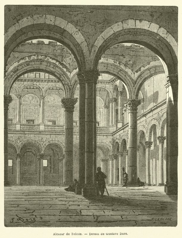 Alcazar de Tolede af Gustave after Dore