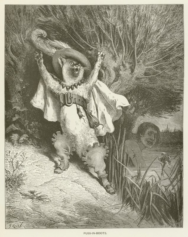 Bestøvlede kat af Gustave after Dore