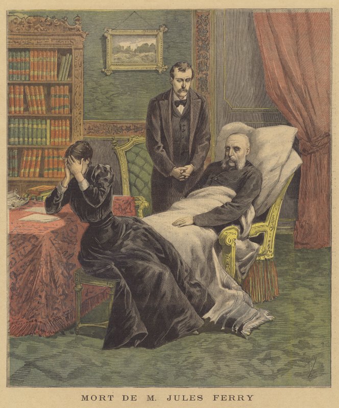 Jules Ferrys død af after Henri Meyer