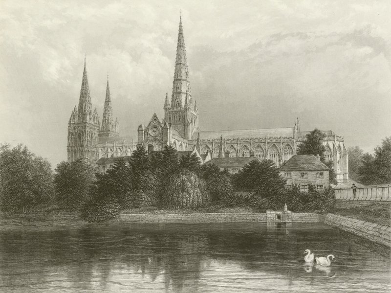 Lichfield Cathedral af Henry after Warren