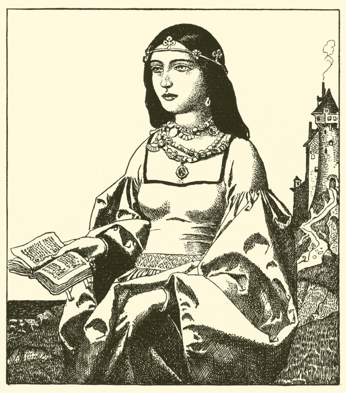 Lady Belle Isoult af after Howard Pyle