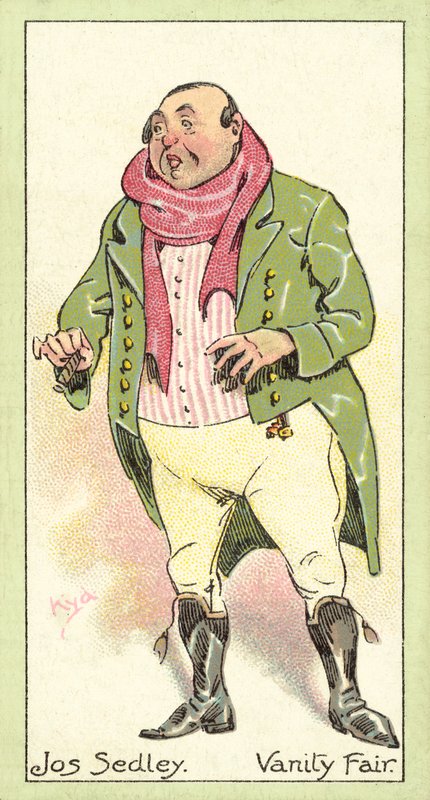 Jos Sedley, Vanity Fair (chromolitho) af after Joseph Clayton Clarke