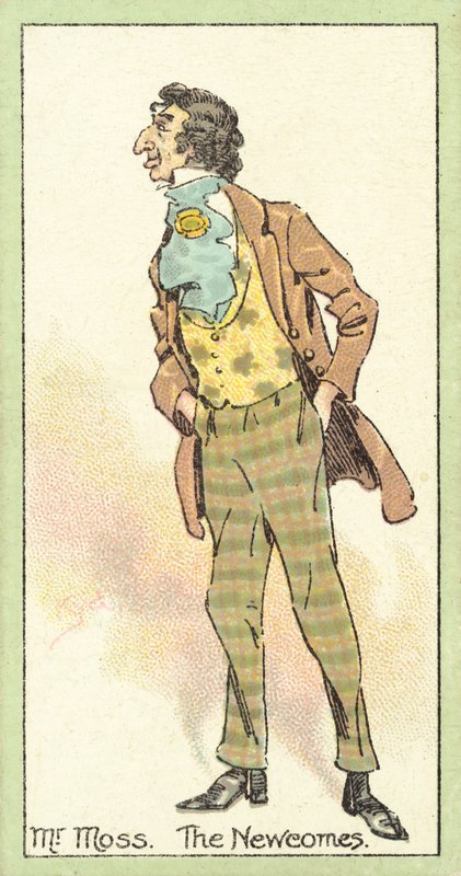Mr Moss, The Newcomes (chromolitho) af after Joseph Clayton Clarke