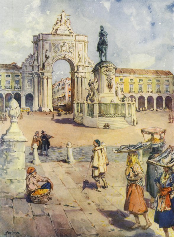 Praca do Commercio, Lissabon af Joseph (after) Finnemore