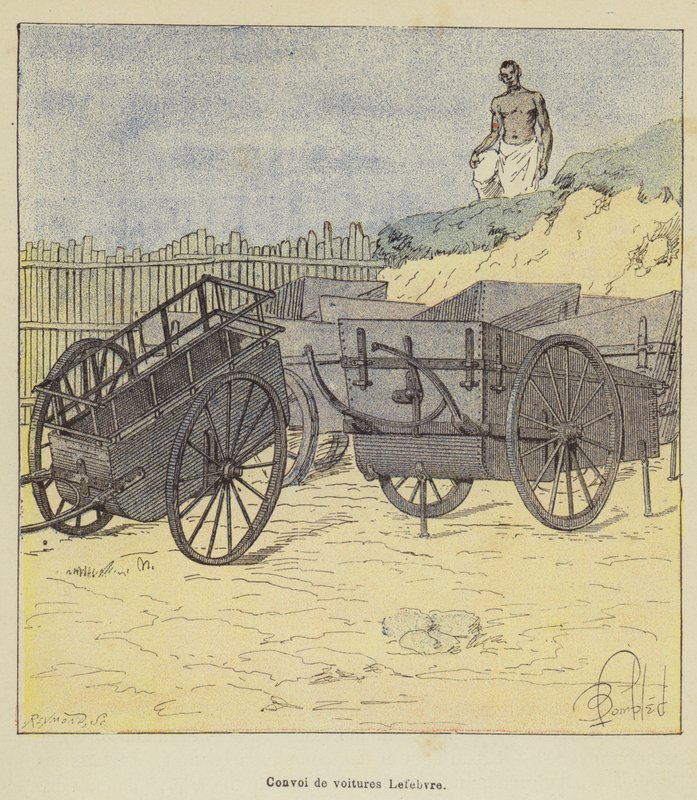 Konvoj af Lefebvre-biler af after Louis Charles Bombled