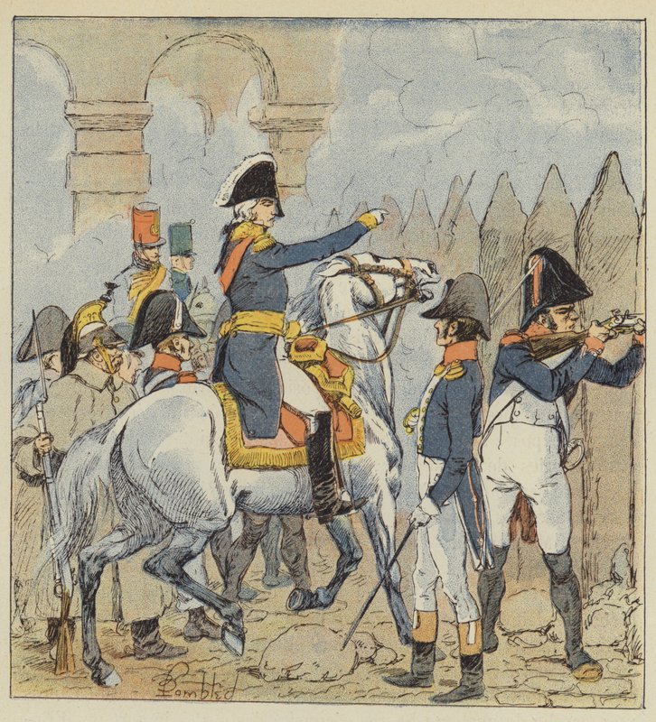 Le marechal Moncey af after Louis Charles Bombled