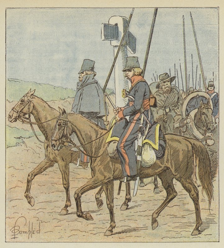 De almindelige Don Kosakker af after Louis Charles Bombled
