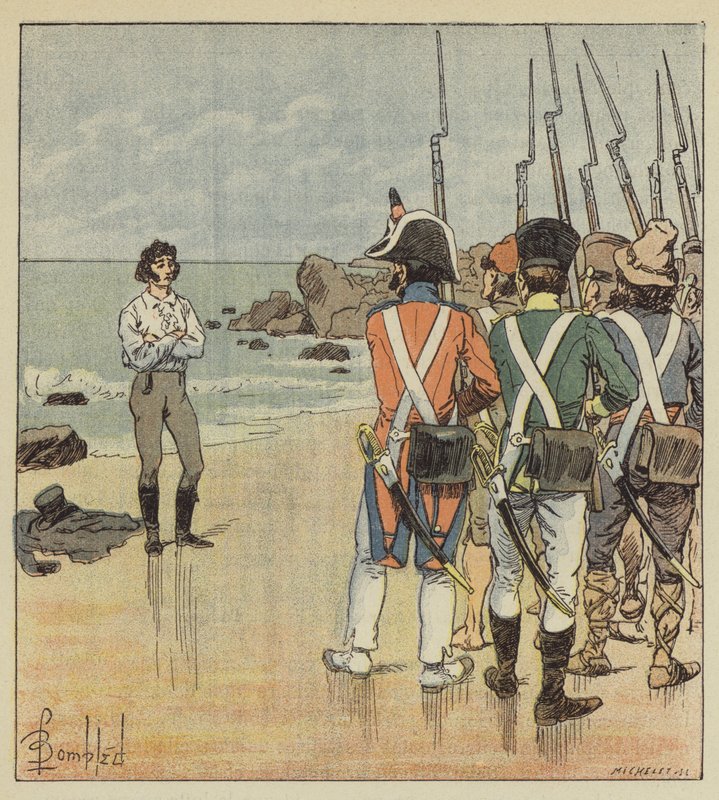Murats død af after Louis Charles Bombled