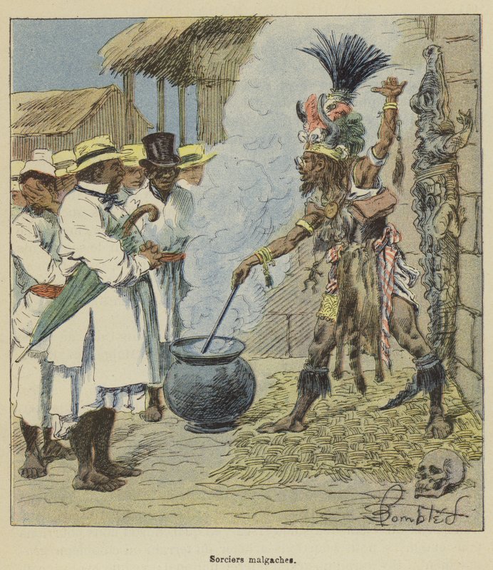 Madagaskars troldmænd af after Louis Charles Bombled
