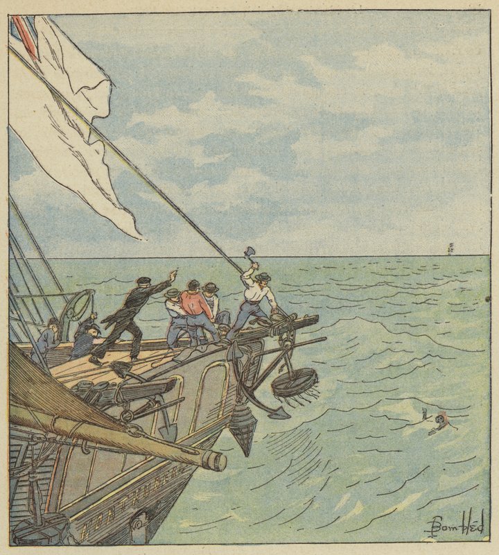 En mand af havet af after Louis Charles Bombled