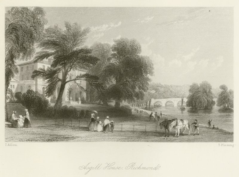 Asgill House, Richmond af after Thomas Allom