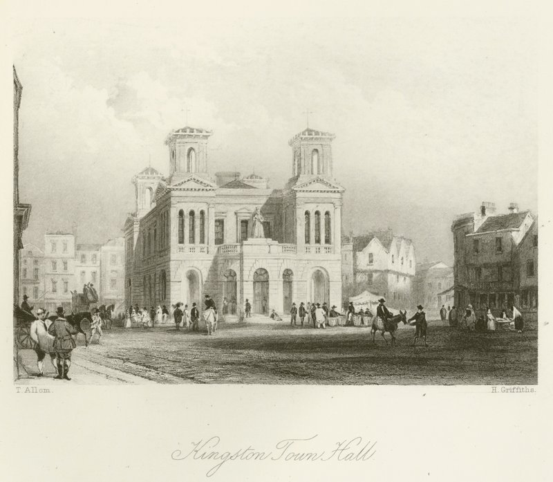 Kingston Rådhus af after Thomas Allom