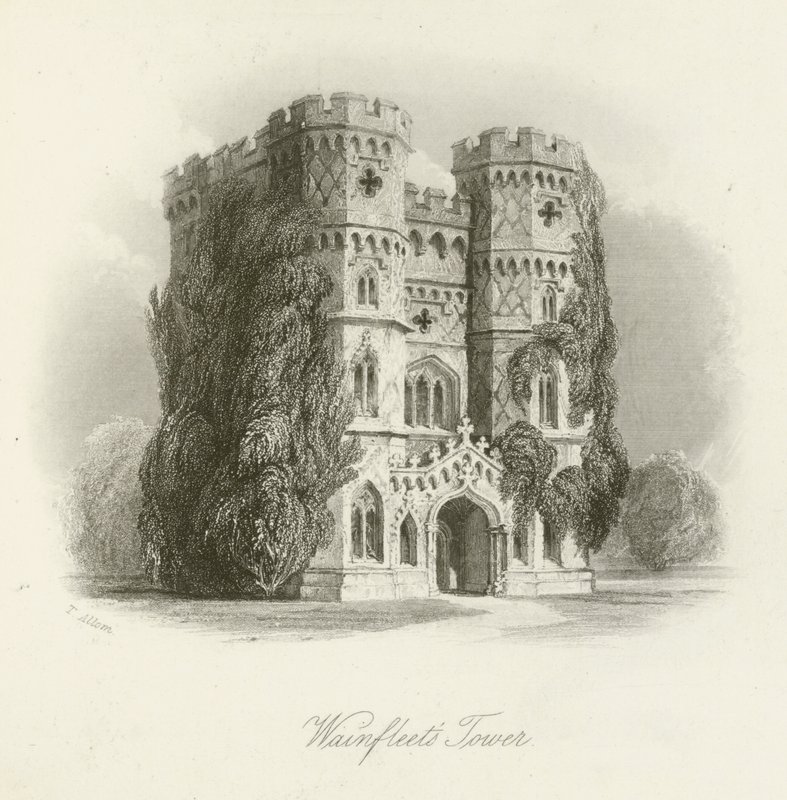 Wainfleets Tower af after Thomas Allom