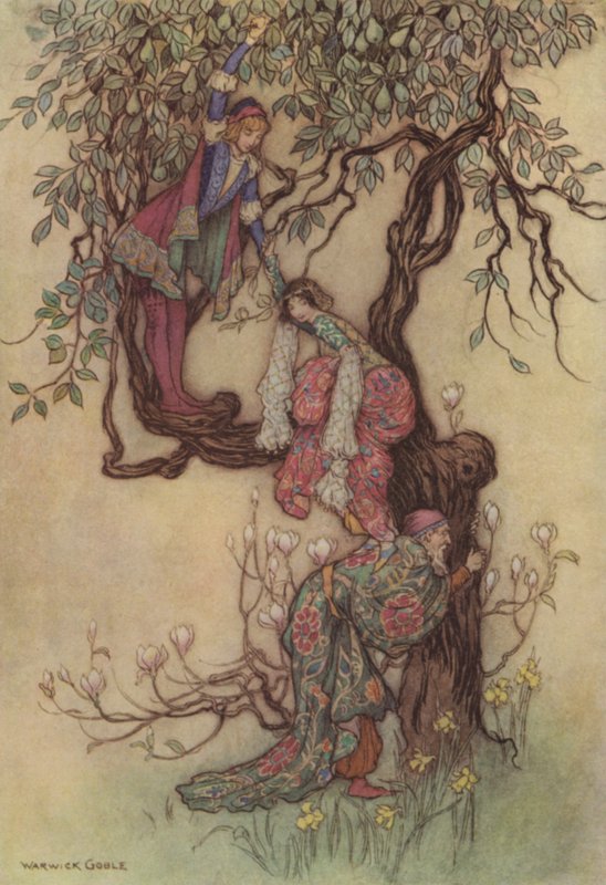 Geoffrey Chaucer, The Merchants Tale af after Warwick Goble