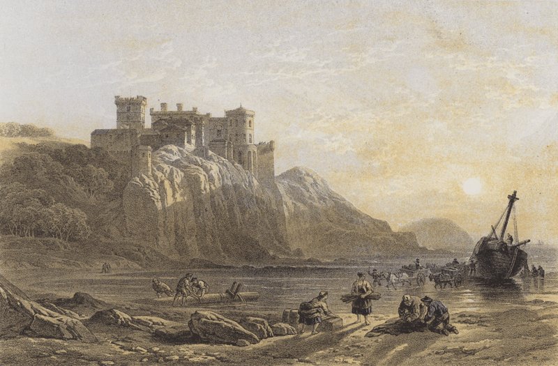 Culzean Castle (chromolitho) af after William Leighton Leitch